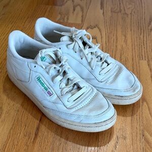 Reebok Club C 85 Vintage White and Green Sneakers
